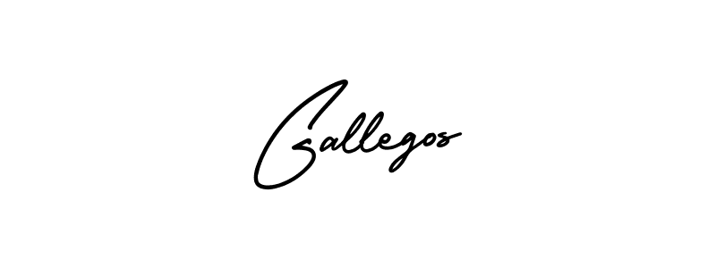 Create a beautiful signature design for name Gallegos. With this signature (AmerikaSignatureDemo-Regular) fonts, you can make a handwritten signature for free. Gallegos signature style 3 images and pictures png