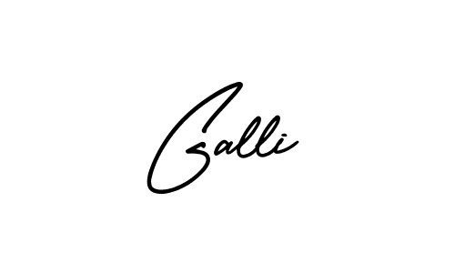 How to make Galli signature? AmerikaSignatureDemo-Regular is a professional autograph style. Create handwritten signature for Galli name. Galli signature style 3 images and pictures png