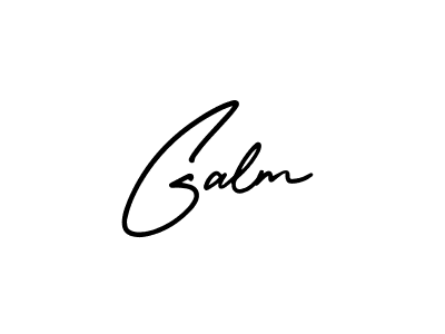 if you are searching for the best signature style for your name Galm. so please give up your signature search. here we have designed multiple signature styles  using AmerikaSignatureDemo-Regular. Galm signature style 3 images and pictures png