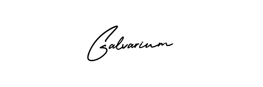 How to make Galvarium name signature. Use AmerikaSignatureDemo-Regular style for creating short signs online. This is the latest handwritten sign. Galvarium signature style 3 images and pictures png