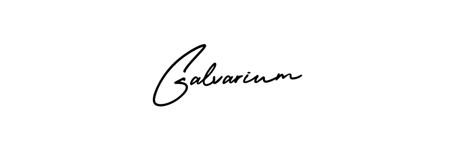 How to make Galvarium name signature. Use AmerikaSignatureDemo-Regular style for creating short signs online. This is the latest handwritten sign. Galvarium signature style 3 images and pictures png