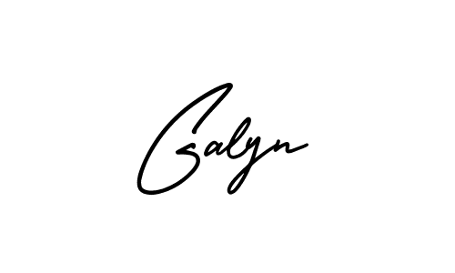 How to Draw Galyn signature style? AmerikaSignatureDemo-Regular is a latest design signature styles for name Galyn. Galyn signature style 3 images and pictures png