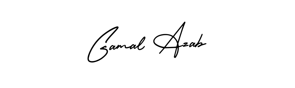if you are searching for the best signature style for your name Gamal Azab. so please give up your signature search. here we have designed multiple signature styles  using AmerikaSignatureDemo-Regular. Gamal Azab signature style 3 images and pictures png