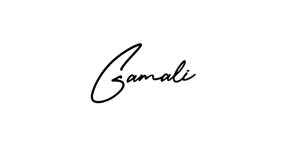 You can use this online signature creator to create a handwritten signature for the name Gamali. This is the best online autograph maker. Gamali signature style 3 images and pictures png