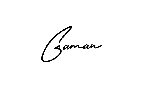Design your own signature with our free online signature maker. With this signature software, you can create a handwritten (AmerikaSignatureDemo-Regular) signature for name Gaman. Gaman signature style 3 images and pictures png