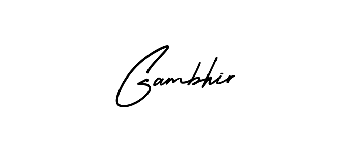 You should practise on your own different ways (AmerikaSignatureDemo-Regular) to write your name (Gambhir) in signature. don't let someone else do it for you. Gambhir signature style 3 images and pictures png