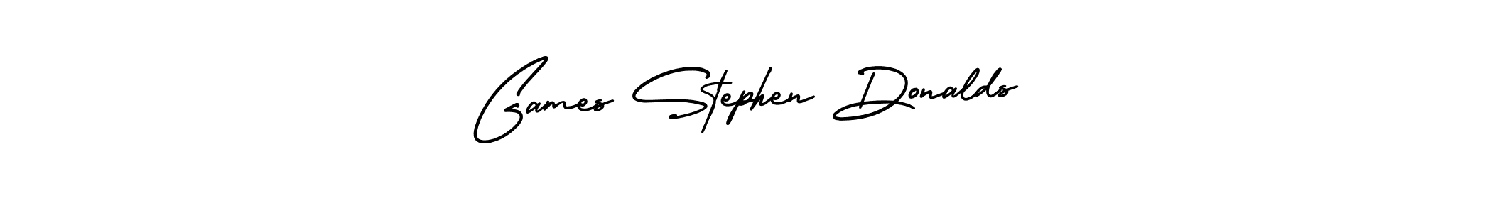 How to Draw Games Stephen Donalds signature style? AmerikaSignatureDemo-Regular is a latest design signature styles for name Games Stephen Donalds. Games Stephen Donalds signature style 3 images and pictures png