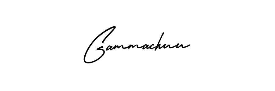 Gammachuu stylish signature style. Best Handwritten Sign (AmerikaSignatureDemo-Regular) for my name. Handwritten Signature Collection Ideas for my name Gammachuu. Gammachuu signature style 3 images and pictures png