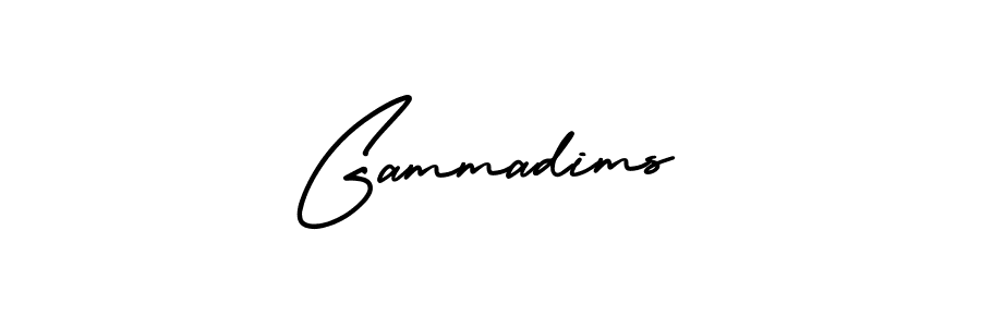 Create a beautiful signature design for name Gammadims. With this signature (AmerikaSignatureDemo-Regular) fonts, you can make a handwritten signature for free. Gammadims signature style 3 images and pictures png