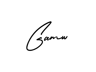 Make a beautiful signature design for name Gamw. With this signature (AmerikaSignatureDemo-Regular) style, you can create a handwritten signature for free. Gamw signature style 3 images and pictures png