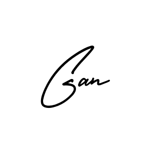 Design your own signature with our free online signature maker. With this signature software, you can create a handwritten (AmerikaSignatureDemo-Regular) signature for name Gan. Gan signature style 3 images and pictures png