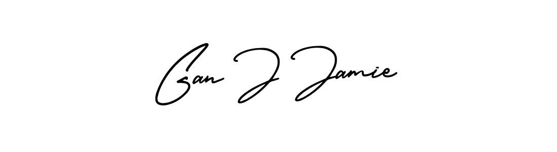Use a signature maker to create a handwritten signature online. With this signature software, you can design (AmerikaSignatureDemo-Regular) your own signature for name Gan J Jamie. Gan J Jamie signature style 3 images and pictures png
