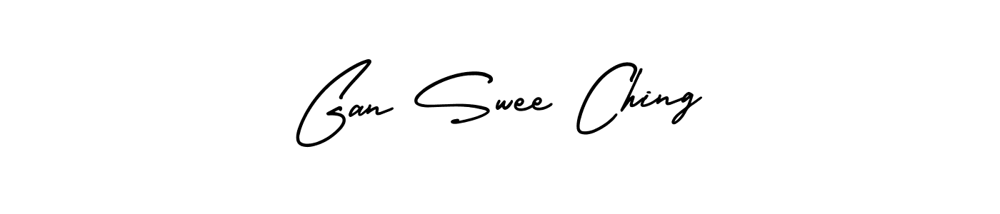 Use a signature maker to create a handwritten signature online. With this signature software, you can design (AmerikaSignatureDemo-Regular) your own signature for name Gan Swee Ching. Gan Swee Ching signature style 3 images and pictures png