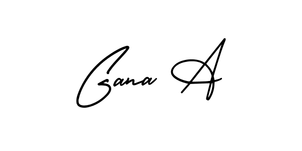 This is the best signature style for the Gana A name. Also you like these signature font (AmerikaSignatureDemo-Regular). Mix name signature. Gana A signature style 3 images and pictures png