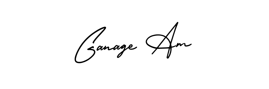 How to make Ganage Am signature? AmerikaSignatureDemo-Regular is a professional autograph style. Create handwritten signature for Ganage Am name. Ganage Am signature style 3 images and pictures png