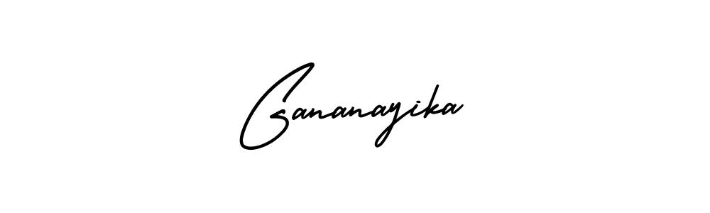 Also we have Gananayika name is the best signature style. Create professional handwritten signature collection using AmerikaSignatureDemo-Regular autograph style. Gananayika signature style 3 images and pictures png