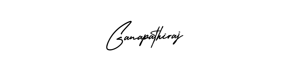 You should practise on your own different ways (AmerikaSignatureDemo-Regular) to write your name (Ganapathiraj) in signature. don't let someone else do it for you. Ganapathiraj signature style 3 images and pictures png