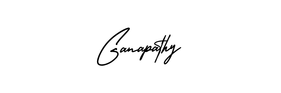 Ganapathy stylish signature style. Best Handwritten Sign (AmerikaSignatureDemo-Regular) for my name. Handwritten Signature Collection Ideas for my name Ganapathy. Ganapathy signature style 3 images and pictures png