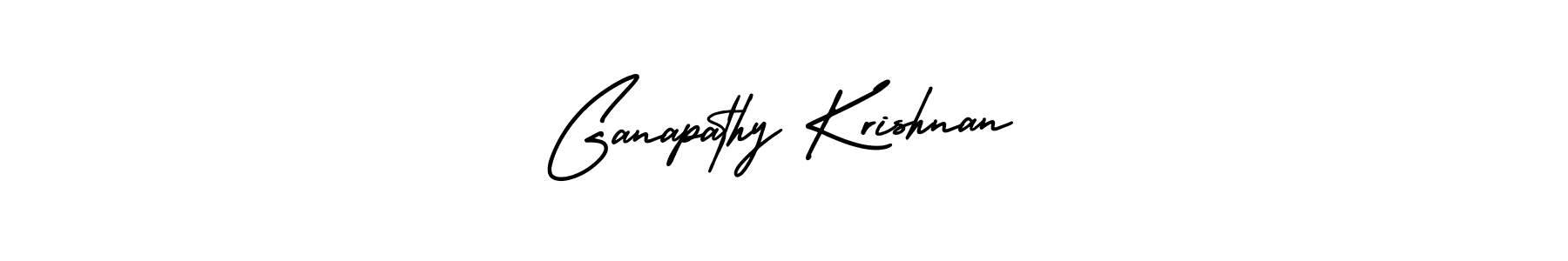 Create a beautiful signature design for name Ganapathy Krishnan. With this signature (AmerikaSignatureDemo-Regular) fonts, you can make a handwritten signature for free. Ganapathy Krishnan signature style 3 images and pictures png