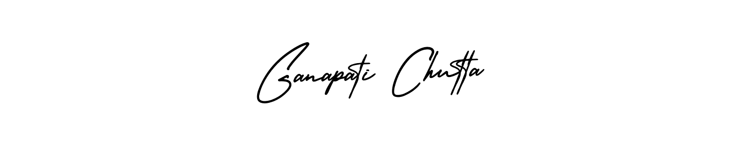 Ganapati Chutta stylish signature style. Best Handwritten Sign (AmerikaSignatureDemo-Regular) for my name. Handwritten Signature Collection Ideas for my name Ganapati Chutta. Ganapati Chutta signature style 3 images and pictures png