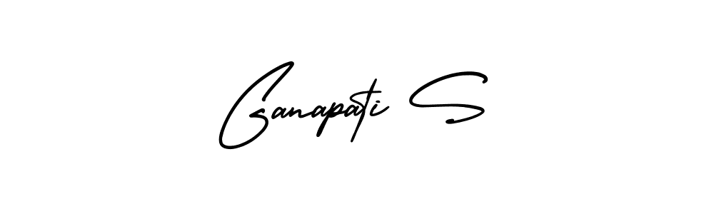 if you are searching for the best signature style for your name Ganapati S. so please give up your signature search. here we have designed multiple signature styles  using AmerikaSignatureDemo-Regular. Ganapati S signature style 3 images and pictures png