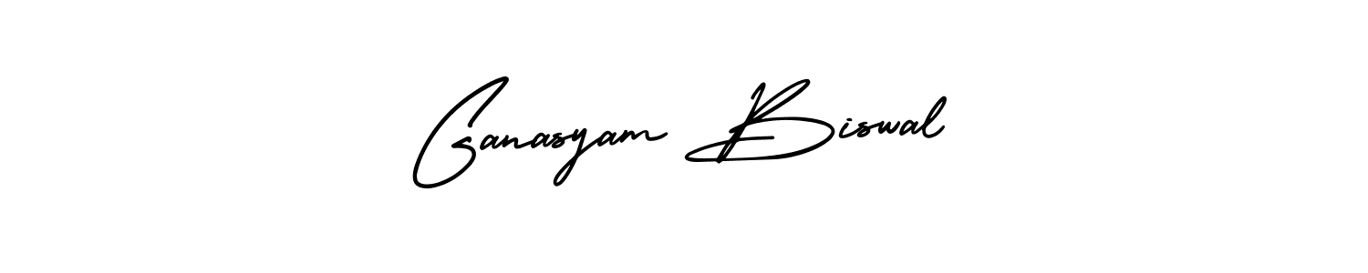 Also You can easily find your signature by using the search form. We will create Ganasyam Biswal name handwritten signature images for you free of cost using AmerikaSignatureDemo-Regular sign style. Ganasyam Biswal signature style 3 images and pictures png