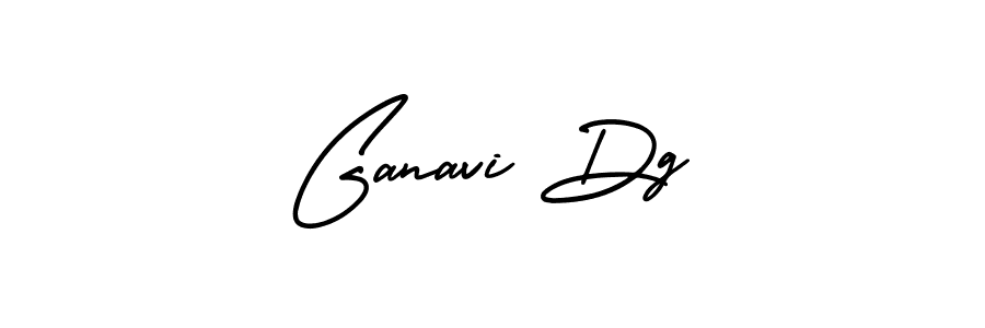 Design your own signature with our free online signature maker. With this signature software, you can create a handwritten (AmerikaSignatureDemo-Regular) signature for name Ganavi Dg. Ganavi Dg signature style 3 images and pictures png