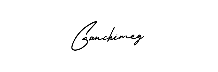 Ganchimeg stylish signature style. Best Handwritten Sign (AmerikaSignatureDemo-Regular) for my name. Handwritten Signature Collection Ideas for my name Ganchimeg. Ganchimeg signature style 3 images and pictures png