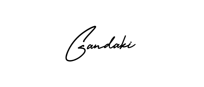 Use a signature maker to create a handwritten signature online. With this signature software, you can design (AmerikaSignatureDemo-Regular) your own signature for name Gandaki. Gandaki signature style 3 images and pictures png