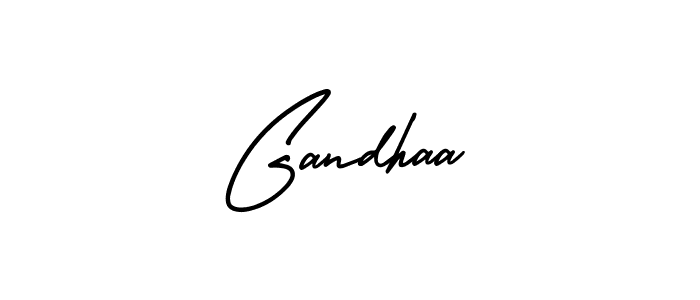 if you are searching for the best signature style for your name Gandhaa. so please give up your signature search. here we have designed multiple signature styles  using AmerikaSignatureDemo-Regular. Gandhaa signature style 3 images and pictures png