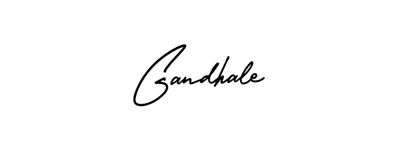 Gandhale stylish signature style. Best Handwritten Sign (AmerikaSignatureDemo-Regular) for my name. Handwritten Signature Collection Ideas for my name Gandhale. Gandhale signature style 3 images and pictures png