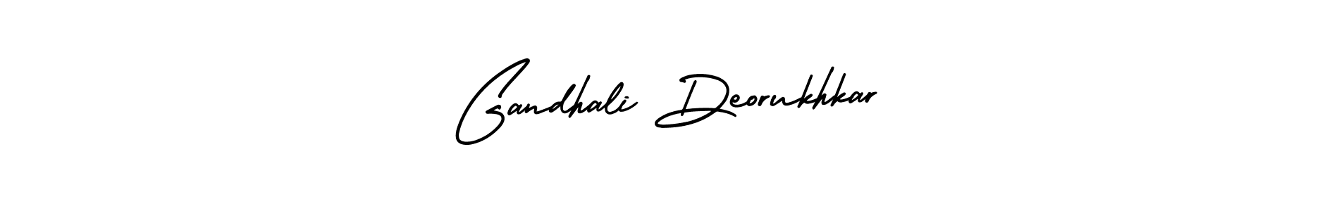 How to make Gandhali Deorukhkar name signature. Use AmerikaSignatureDemo-Regular style for creating short signs online. This is the latest handwritten sign. Gandhali Deorukhkar signature style 3 images and pictures png