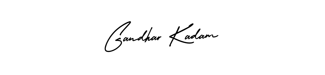 AmerikaSignatureDemo-Regular is a professional signature style that is perfect for those who want to add a touch of class to their signature. It is also a great choice for those who want to make their signature more unique. Get Gandhar Kadam name to fancy signature for free. Gandhar Kadam signature style 3 images and pictures png