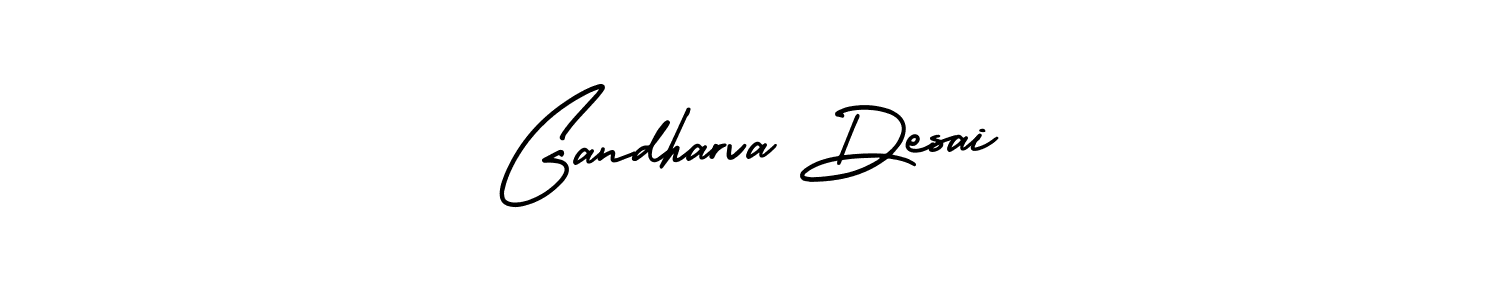 How to make Gandharva Desai signature? AmerikaSignatureDemo-Regular is a professional autograph style. Create handwritten signature for Gandharva Desai name. Gandharva Desai signature style 3 images and pictures png
