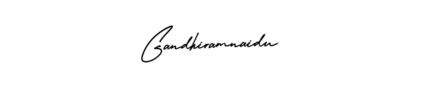 The best way (AmerikaSignatureDemo-Regular) to make a short signature is to pick only two or three words in your name. The name Gandhiramnaidu include a total of six letters. For converting this name. Gandhiramnaidu signature style 3 images and pictures png