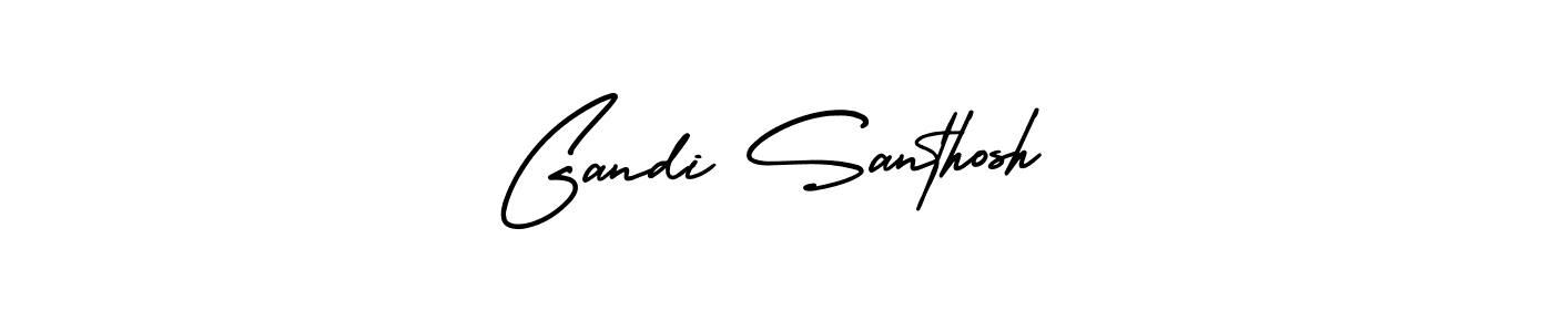 How to make Gandi Santhosh signature? AmerikaSignatureDemo-Regular is a professional autograph style. Create handwritten signature for Gandi Santhosh name. Gandi Santhosh signature style 3 images and pictures png