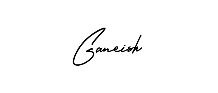 Use a signature maker to create a handwritten signature online. With this signature software, you can design (AmerikaSignatureDemo-Regular) your own signature for name Ganeish. Ganeish signature style 3 images and pictures png