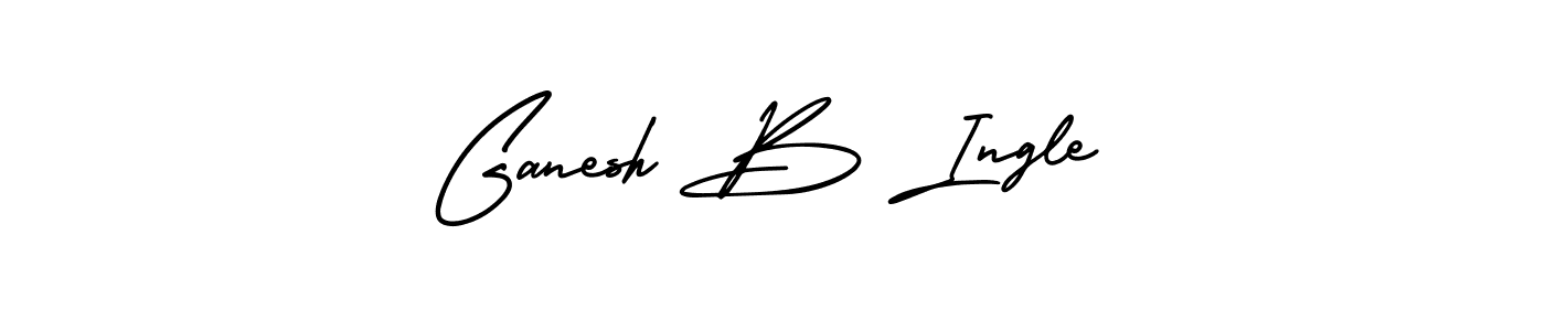 Create a beautiful signature design for name Ganesh B Ingle. With this signature (AmerikaSignatureDemo-Regular) fonts, you can make a handwritten signature for free. Ganesh B Ingle signature style 3 images and pictures png