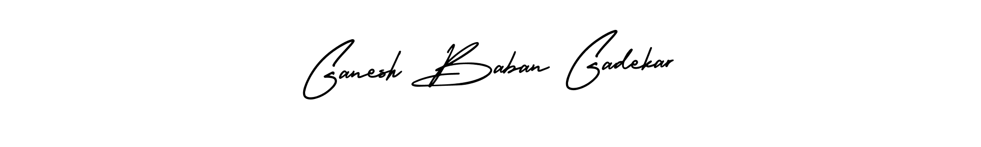 Ganesh Baban Gadekar stylish signature style. Best Handwritten Sign (AmerikaSignatureDemo-Regular) for my name. Handwritten Signature Collection Ideas for my name Ganesh Baban Gadekar. Ganesh Baban Gadekar signature style 3 images and pictures png