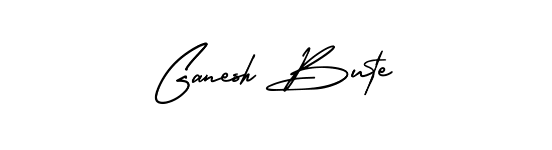 How to make Ganesh Bute name signature. Use AmerikaSignatureDemo-Regular style for creating short signs online. This is the latest handwritten sign. Ganesh Bute signature style 3 images and pictures png