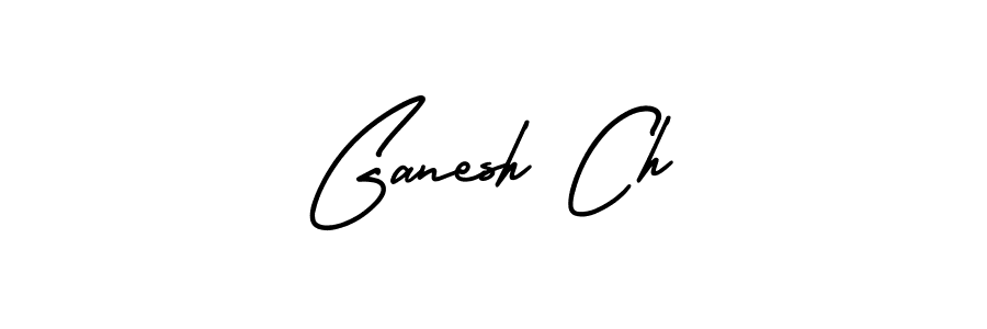 You should practise on your own different ways (AmerikaSignatureDemo-Regular) to write your name (Ganesh Ch) in signature. don't let someone else do it for you. Ganesh Ch signature style 3 images and pictures png