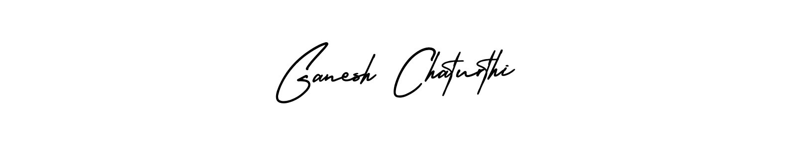 Use a signature maker to create a handwritten signature online. With this signature software, you can design (AmerikaSignatureDemo-Regular) your own signature for name Ganesh Chaturthi. Ganesh Chaturthi signature style 3 images and pictures png