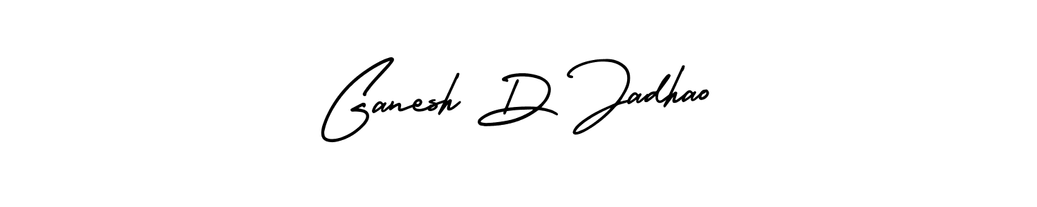 Make a beautiful signature design for name Ganesh D Jadhao. With this signature (AmerikaSignatureDemo-Regular) style, you can create a handwritten signature for free. Ganesh D Jadhao signature style 3 images and pictures png