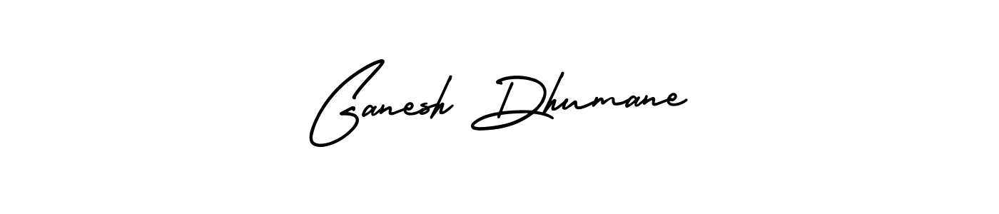 Use a signature maker to create a handwritten signature online. With this signature software, you can design (AmerikaSignatureDemo-Regular) your own signature for name Ganesh Dhumane. Ganesh Dhumane signature style 3 images and pictures png