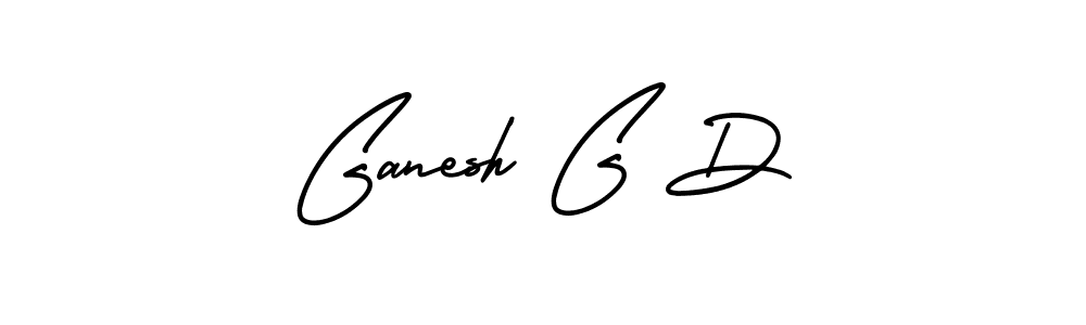 Make a beautiful signature design for name Ganesh G D. With this signature (AmerikaSignatureDemo-Regular) style, you can create a handwritten signature for free. Ganesh G D signature style 3 images and pictures png