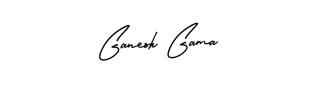 How to make Ganesh Gama name signature. Use AmerikaSignatureDemo-Regular style for creating short signs online. This is the latest handwritten sign. Ganesh Gama signature style 3 images and pictures png