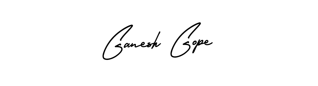 Design your own signature with our free online signature maker. With this signature software, you can create a handwritten (AmerikaSignatureDemo-Regular) signature for name Ganesh Gope. Ganesh Gope signature style 3 images and pictures png