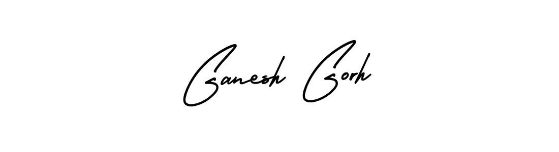 This is the best signature style for the Ganesh Gorh name. Also you like these signature font (AmerikaSignatureDemo-Regular). Mix name signature. Ganesh Gorh signature style 3 images and pictures png