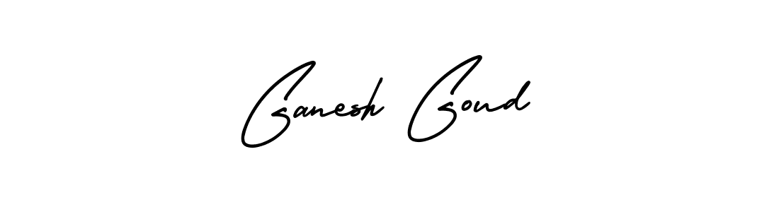 How to make Ganesh Goud name signature. Use AmerikaSignatureDemo-Regular style for creating short signs online. This is the latest handwritten sign. Ganesh Goud signature style 3 images and pictures png