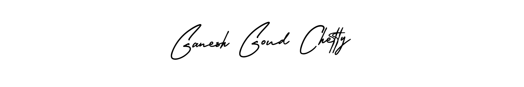 The best way (AmerikaSignatureDemo-Regular) to make a short signature is to pick only two or three words in your name. The name Ganesh Goud Chetty include a total of six letters. For converting this name. Ganesh Goud Chetty signature style 3 images and pictures png